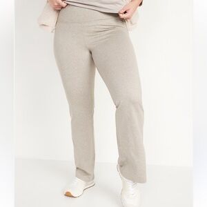 Old Navy Size XXL High‎ Rise Cozycore Flare Pants Beige Tan Comfy Lounge Sweats